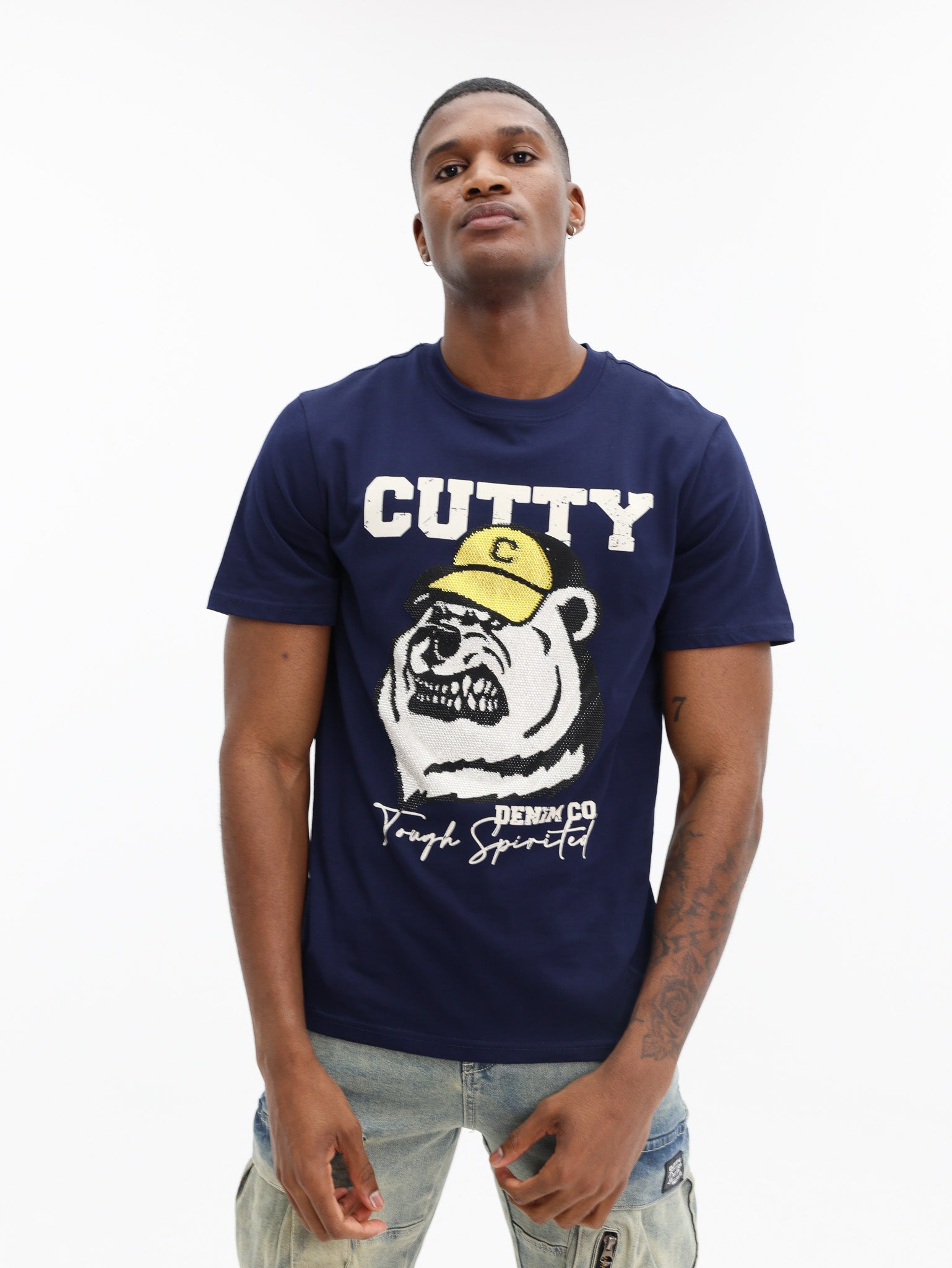 Cutty T-Shirt Tough Spirited Navy